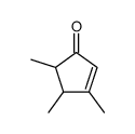 3,4,5-Trimethyl-2-cyclopenten-1-one结构式