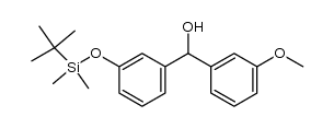 (3-((tert-butyldimethylsilyl)oxy)phenyl)(3-methoxyphenyl)methanol结构式