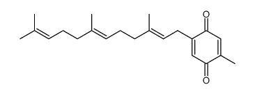 5-methyl-2-[(2'E,6'E)-3',7',11'-trimethyl-2',6',10'-dodecatrienyl]-2,5-cyclohexadiene-1,4-dione Structure