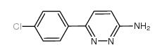 3-氨基-6-(4-氯苯基)哒嗪结构式