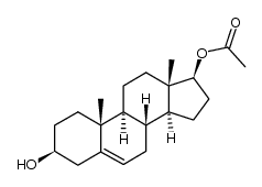 Androstenediol 17-acetate结构式