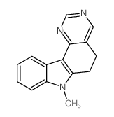 5H-Pyrimido[5,4-c]carbazole, 6,7-dihydro-7-methyl- Structure