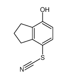 Thiocyanic acid, 2,3-dihydro-7-hydroxy-1H-inden-4-yl ester (9CI)结构式