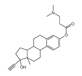 [(8R,9S,13S,14S,17R)-17-ethynyl-17-hydroxy-13-methyl-7,8,9,11,12,14,15,16-octahydro-6H-cyclopenta[a]phenanthren-3-yl] 3-(dimethylamino)propanoate Structure