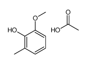 acetic acid,2-methoxy-6-methylphenol Structure