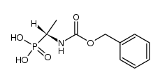 (R)-[1-(N-carbobenzoxyamino)ethyl]phosphonic acid结构式