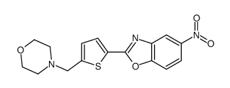 2-[5-(morpholin-4-ylmethyl)thiophen-2-yl]-5-nitro-1,3-benzoxazole结构式