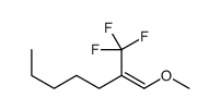 1-methoxy-2-(trifluoromethyl)hept-1-ene结构式