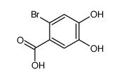 2-bromo-4,5-dihydroxybenzoic acid Structure