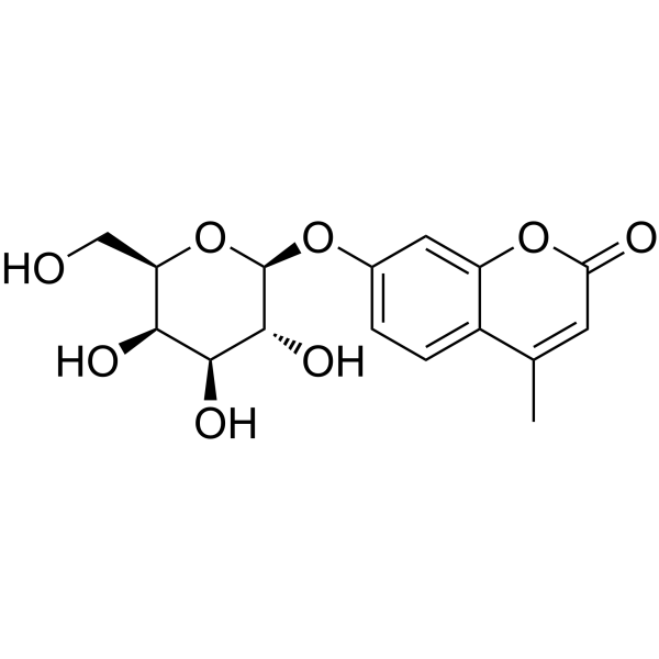 4-Methylumbelliferyl β-D-galactoside structure