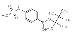 N-(4-(4,4,5,5-TETRAMETHYL-1,3,2-DIOXABOROLAN-2-YL)PHENYL)METHANESULFONAMIDE structure