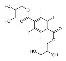 bis(2,3-dihydroxypropyl) 2,3,5,6-tetraiodobenzene-1,4-dicarboxylate Structure