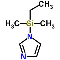 1-(二甲基乙基甲硅烷基)咪唑[二甲基乙基硅化剂]结构式