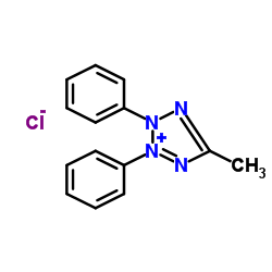 5-Methyl-2,3-diphenyl-2H-tetrazol-3-ium chloride Structure