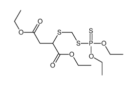 diethyl 2-(diethoxyphosphinothioylsulfanylmethylsulfanyl)butanedioate Structure
