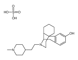 (-)-17-(2-(1-Pipecolin-4-yl)ethyl)morphinan-3-ol sulfate Structure