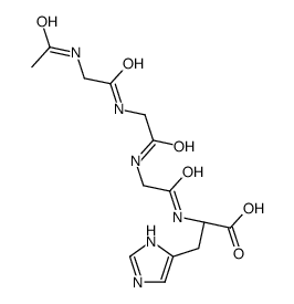 (2S)-2-[[2-[[2-[(2-acetamidoacetyl)amino]acetyl]amino]acetyl]amino]-3-(1H-imidazol-5-yl)propanoic acid Structure