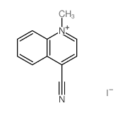 Quinolinium,4-cyano-1-methyl-, iodide (1:1) Structure