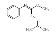 Carbono(dithioperox)imidicacid, phenyl-, O-methyl SS-(1-methylethyl) ester (9CI) Structure