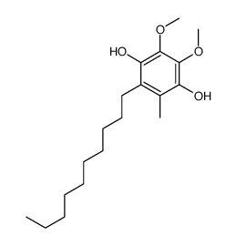 2-decyl-5,6-dimethoxy-3-methylbenzene-1,4-diol结构式
