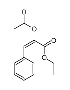 ethyl 2-acetyloxy-3-phenylprop-2-enoate结构式