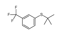 1-tert-butylsulfanyl-3-(trifluoromethyl)benzene结构式