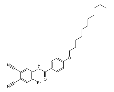 N-(2-bromo-4,5-dicyanophenyl)-4-undecoxybenzamide Structure