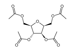 1,3,4,6-tetra-O-acetyl-2,5-anhydro-D-glucitol结构式