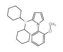 1-(2-methoxyphenyl)-2-(dicyclohexylphosphino)pyrrole structure