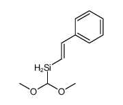 dimethoxymethyl(2-phenylethenyl)silane结构式