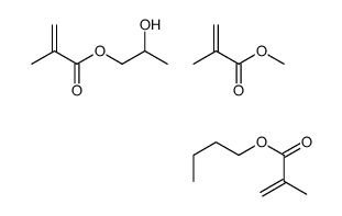 甲基丙烯酸正丁酯、甲基丙烯酸羟丙基酯、甲基丙烯酸甲酯的聚合物结构式