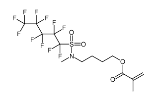 2-甲基-2-丙烯酸-4-[甲基(十一氟戊基)磺酰基氨基]丁酯结构式