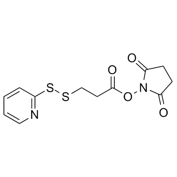 3-(2-吡啶二硫代)丙酸 N-琥珀酰亚胺酯结构式