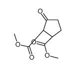 dimethyl (1R,2S)-3-oxocyclopentane-1,2-dicarboxylate结构式