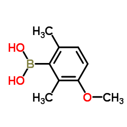 2,6-dimethyl-3-methoxy benzene boronic acid Structure