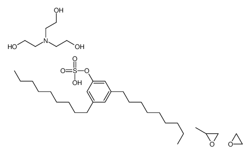 2-[bis(2-hydroxyethyl)amino]ethanol,[3,5-di(nonyl)phenyl] hydrogen sulfate,2-methyloxirane,oxirane Structure