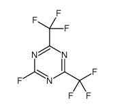 2-fluoro-4,6-bis(trifluoromethyl)-1,3,5-triazine Structure