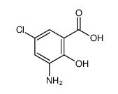 3-氨基-5-氯-2-羟基苯甲酸结构式