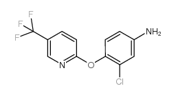 3-氯-4-((5-(三氟甲基)吡啶-2-基)氧基)苯胺结构式