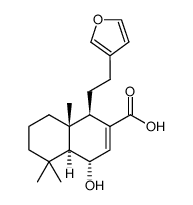 6α-hydroxy-15,16-epoxy-labda-7,13(16),14-trien-17-oic acid Structure