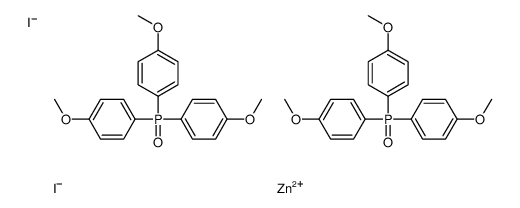 1-bis(4-methoxyphenyl)phosphoryl-4-methoxy-benzene, zinc(+2) cation, d iiodide结构式
