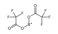 bis[(2,2,2-trifluoroacetyl)oxy]boron Structure