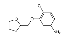 4-chloro-3-(tetrahydrofuran-2-ylmethoxy)-phenylamine结构式
