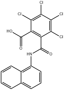 n-(1-naphthyl)-3,4,5,6-tetrachlorophthalamic acid结构式
