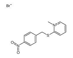 1-methyl-2-[(4-nitrophenyl)methylsulfanyl]pyridin-1-ium,bromide结构式