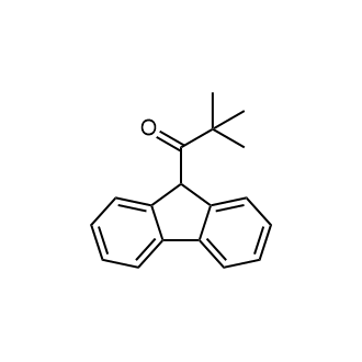 1-(9H-芴-9-基)-2,2-二甲基丙烷-1-酮结构式