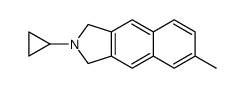 (9ci)-2-环丙基-2,3-二氢-6-甲基-1H-苯[f]异吲哚结构式
