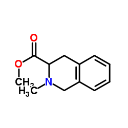 2-Methyl-1,2,3,4-tetrahydro-isoquinoline-3-carboxylic acid methyl ester Structure