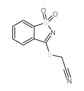 (1,1-二氧代-1H-苯并[d]异噻唑-3-基磺酰基)-乙腈结构式
