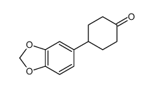 4-(1,3-苯并二氧代l-5-基)-1-环己酮结构式